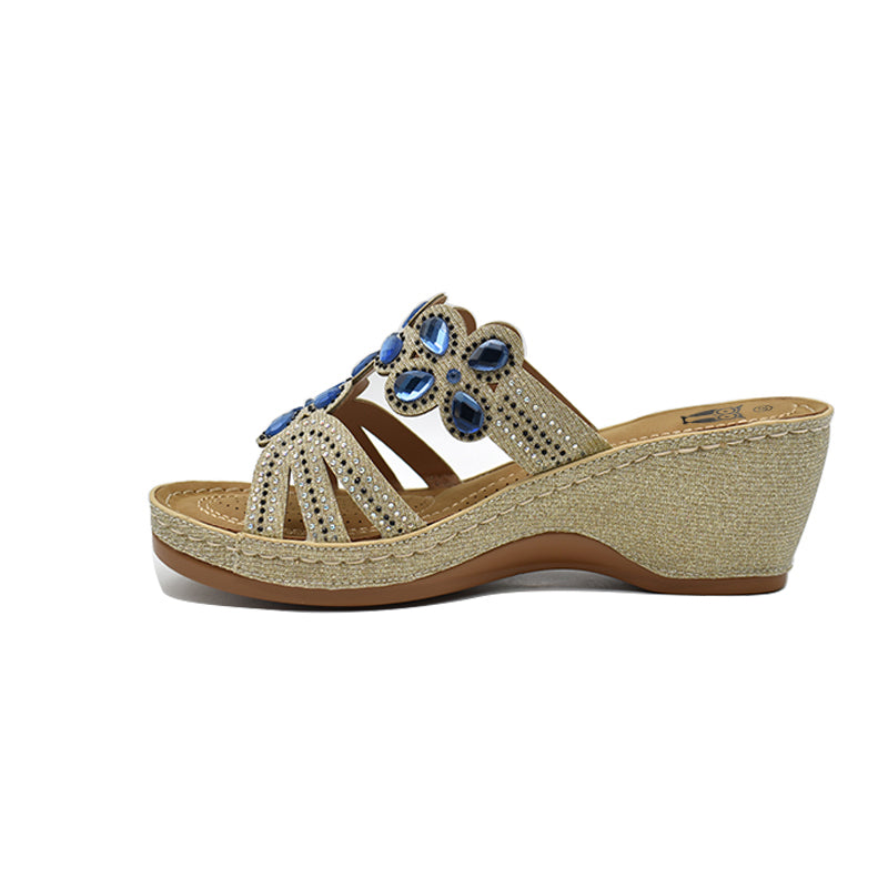 Women's Comfortable Brooklyn Wedge Sandal - Stylish Summer Casual Shoes for Walking, Travel & Beach Outfits