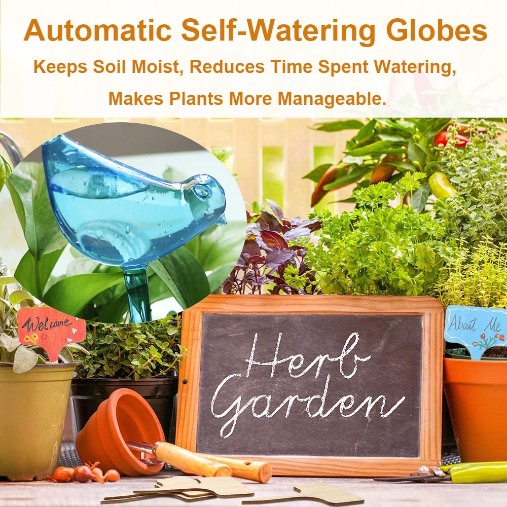 10pcs Self-Watering Plant Bulbs - Automatic Drip Irrigation Devices for Indoor & Outdoor Plants | Perfect for Vacation Care, Hanging Baskets, Potted Flowers & Garden Watering Solutions