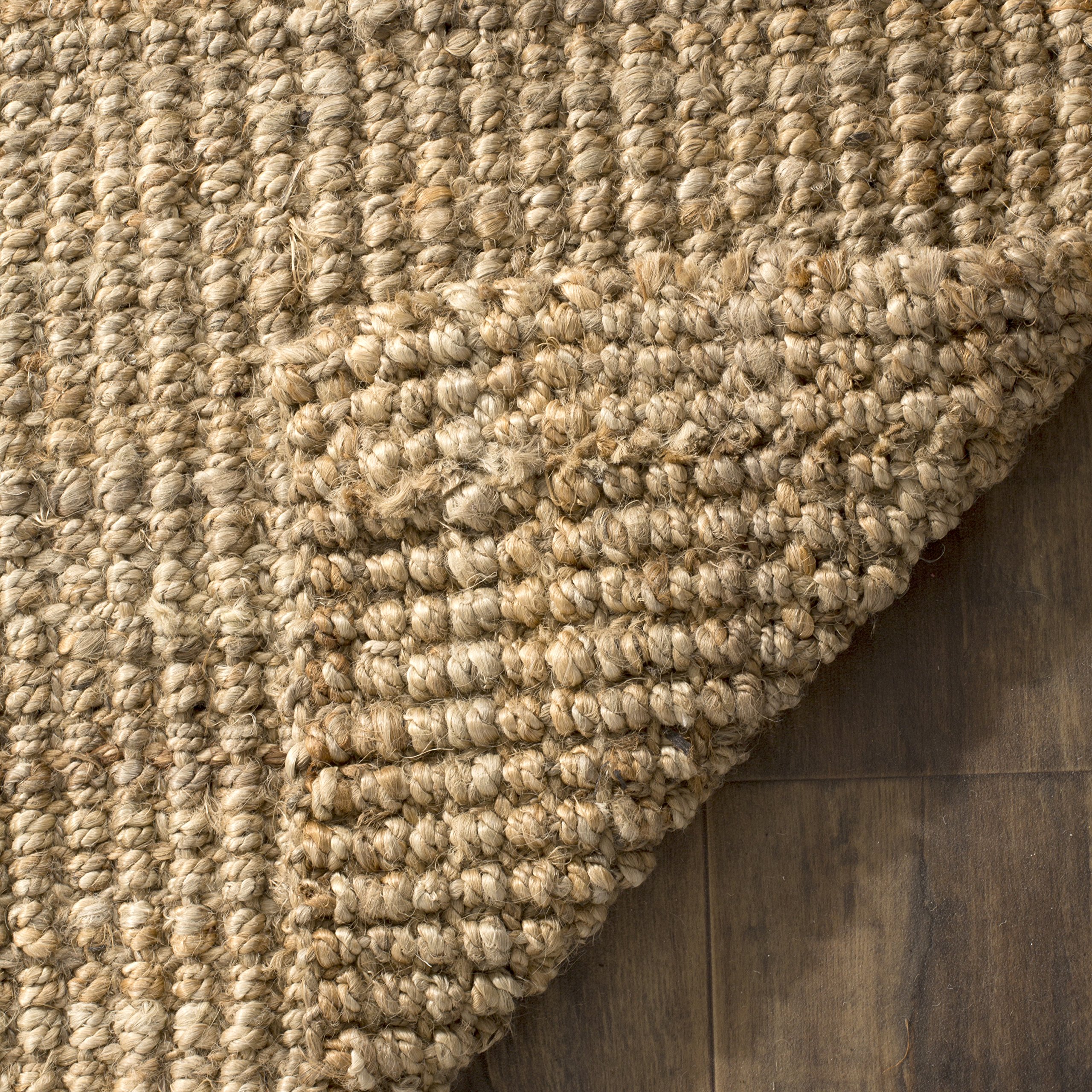 SAFAVIEH Handmade Natural Jute Area Rug 5' x 8' - Farmhouse Style, Durable & Eco-Friendly for High Traffic Areas | Perfect for Living Room, Bedroom & Home Decor (NF747A)