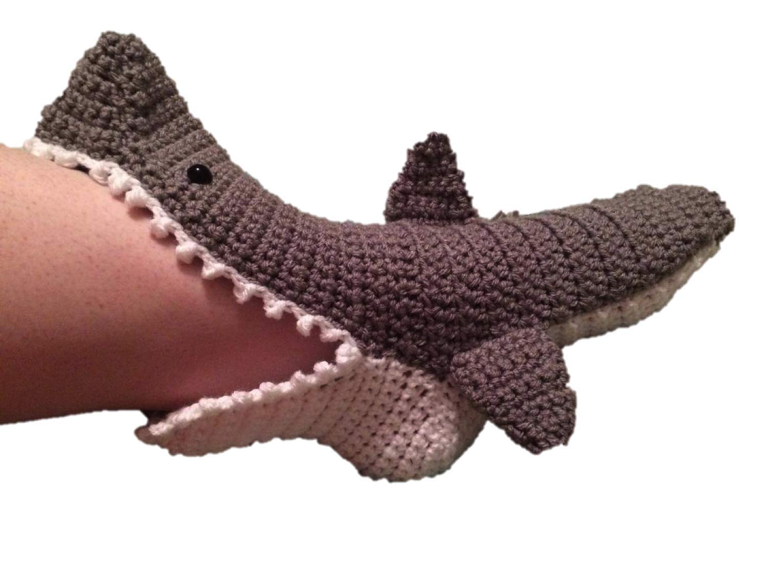 Shark Print Socks for Men & Women - Comfortable Cotton Crew Socks - US Women's 5-10, Men's 9-12 - Perfect for Casual Wear, Gifts, and Shark Lovers