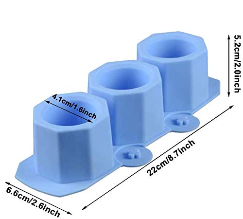 4 Pack Silicone Flower Pot Molds for DIY Succulent Planters, Concrete Molds, Ice Shot Glasses & Candle Holders - Perfect for Home Decor, Gardening & Craft Projects