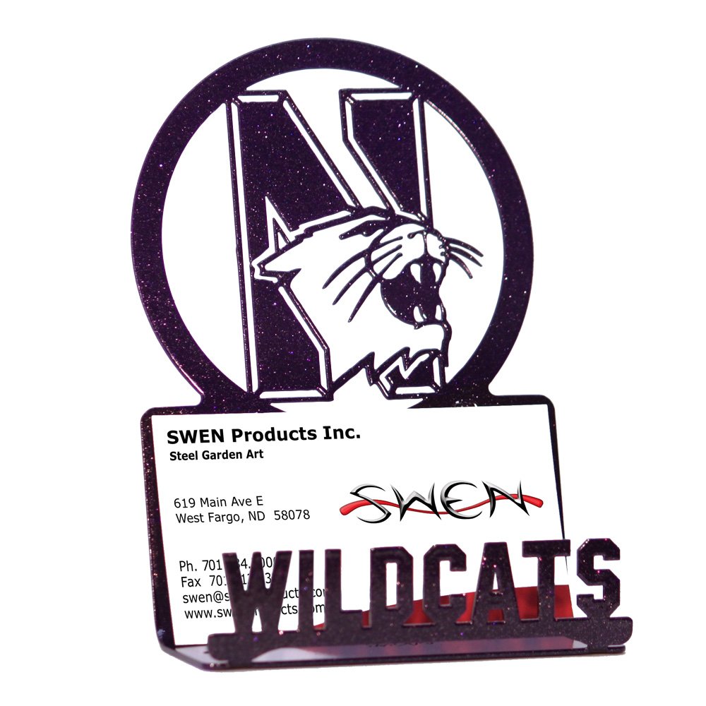 Northwestern Wildcats Steel Business Card Holder - Premium Metal Card Case for Professionals & Fans - Perfect for Office, Gifts, and Wildcats Game Day Accessories
