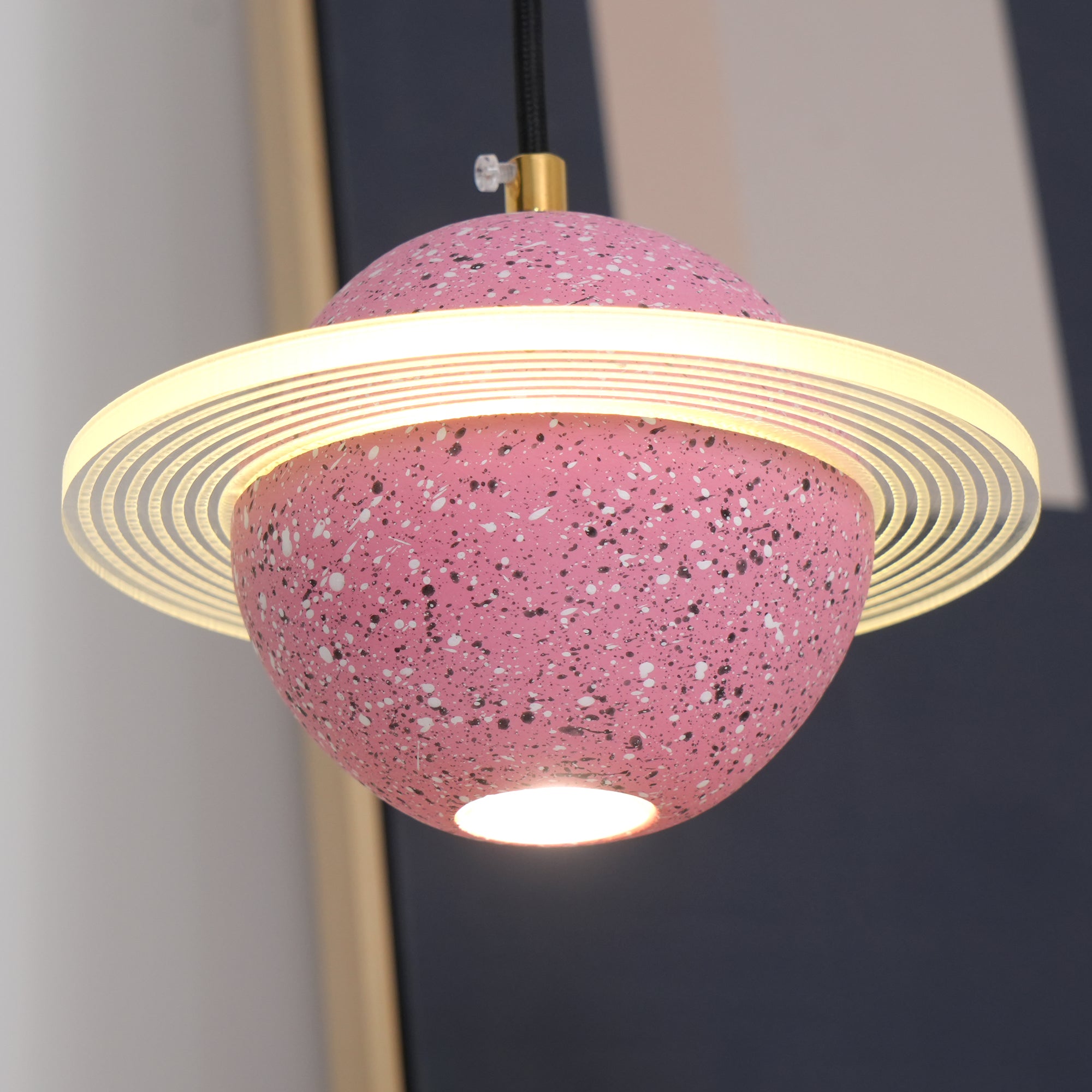 Artsy Planet Pendant Light - Modern Celestial Ceiling Fixture for Bedroom, Living Room & Nursery Decor | Solar System Inspired Lighting for Home & Office