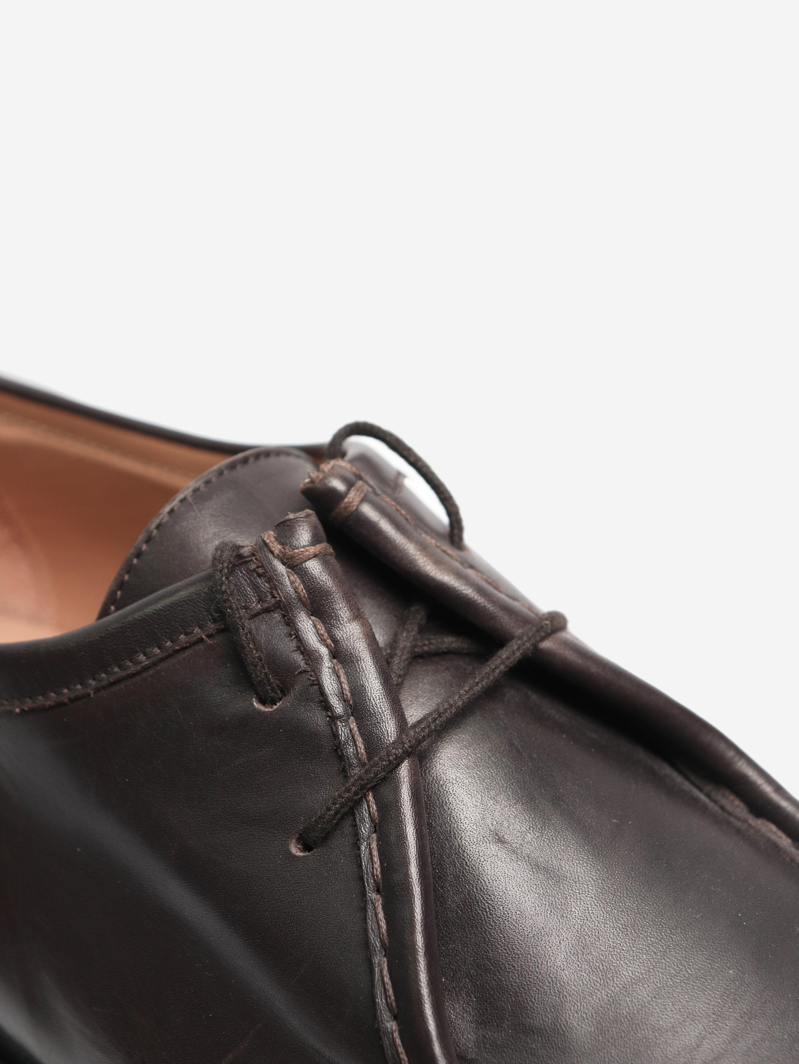 Stylish Brown Derby Shoes for Men & Women - Size EU 38 (UK 5) - Perfect for Office, Formal Events & Business Casual Outfits