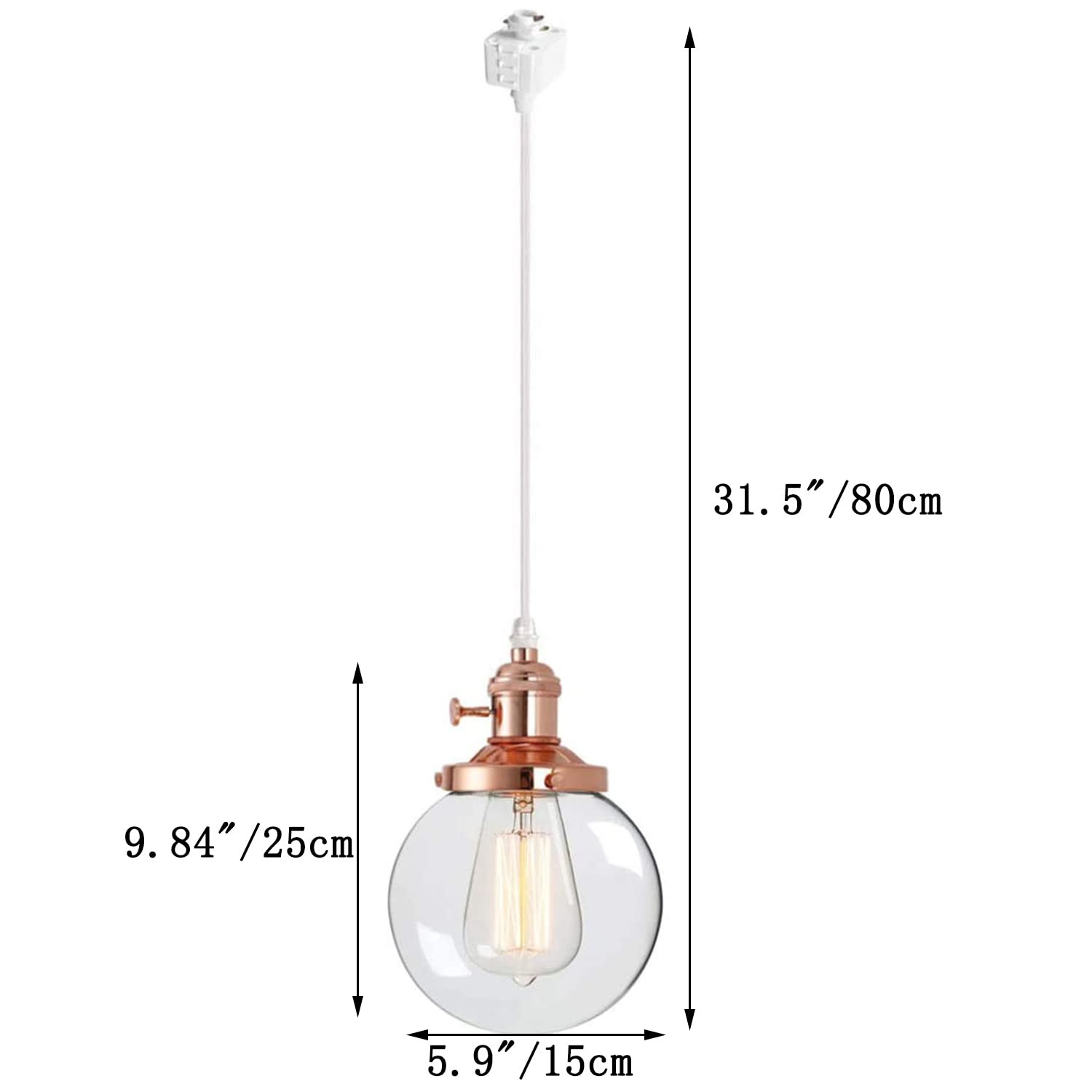 Vintage Industrial Pendant Light Fixture - Kiven 3-Light 31.5