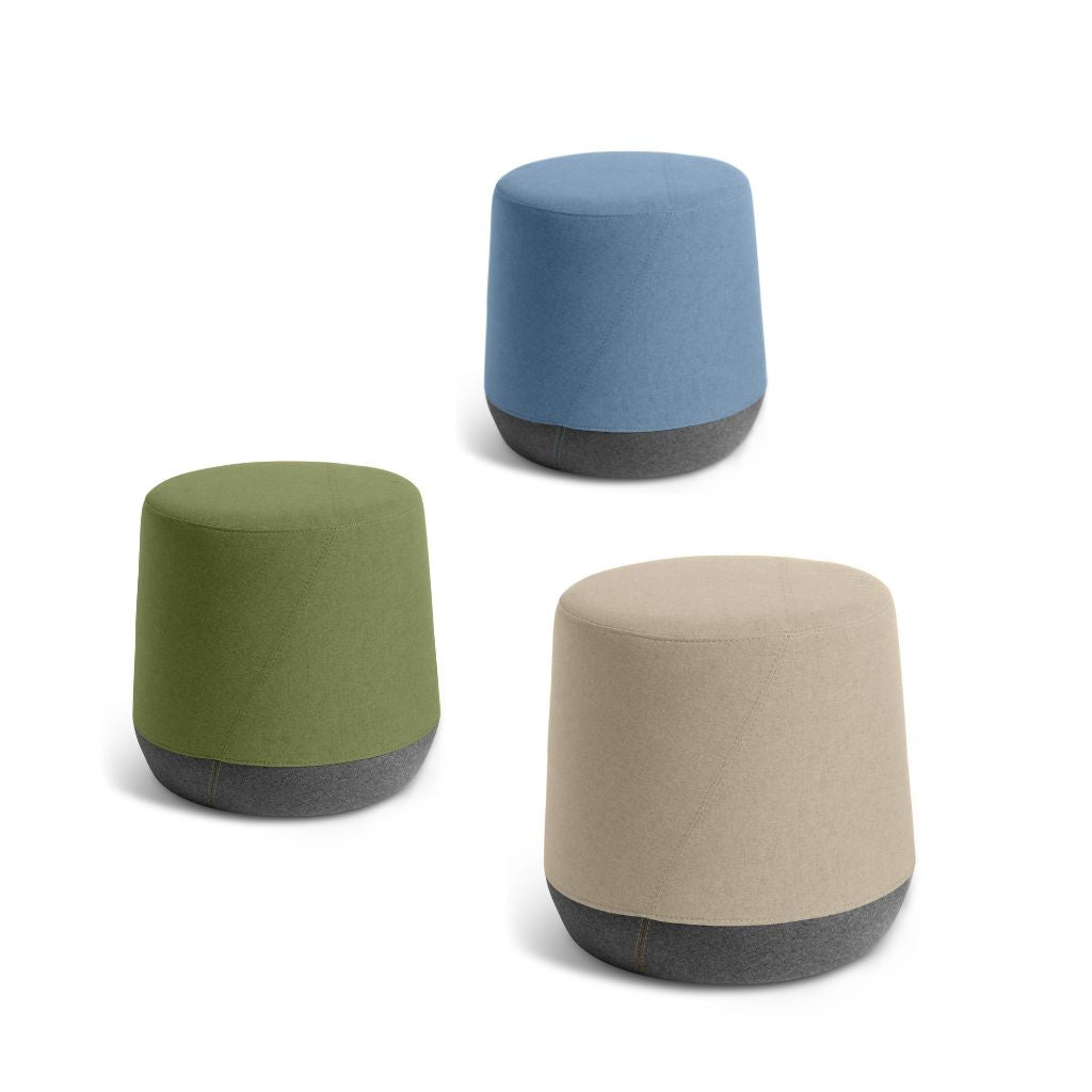 Modern Perch Ottoman Stool - Versatile Footrest & Extra Seating for Living Room, Bedroom, or Office - Soft Upholstered Compact Furniture for Small Spaces