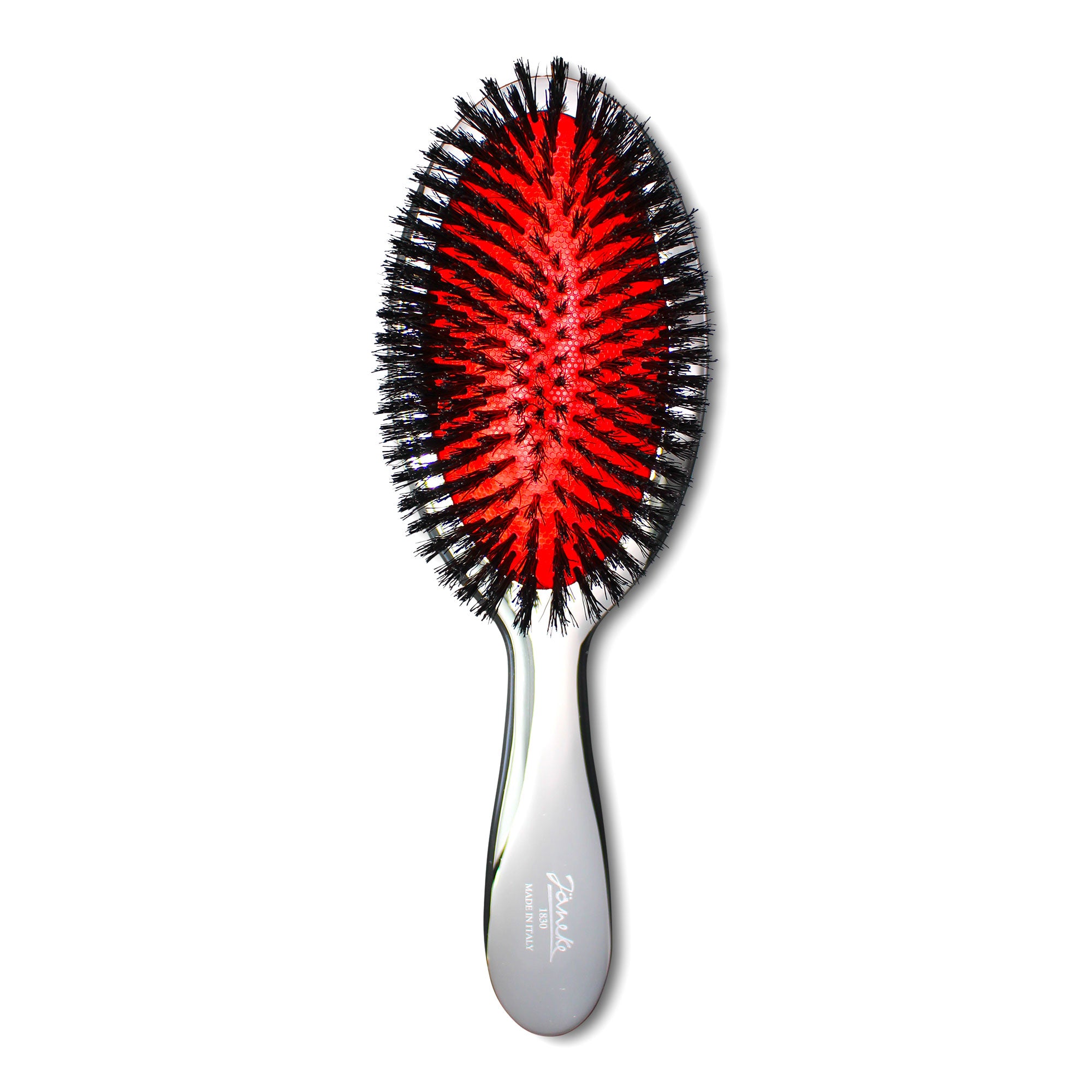 Medium Sized Natural Bristle Hairbrush for Women & Men - Gentle Detangling & Scalp Massage - Perfect for Daily Hair Care & Styling at Home or Travel