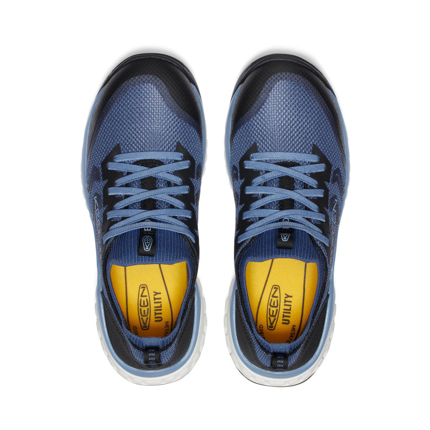 Women's Arvada Shift ESD Work Sneakers - Carbon Toe Safety Shoes - Vintage Indigo/Faded Denim - Comfortable & Slip-Resistant for Warehouse, Factory & Industrial Work