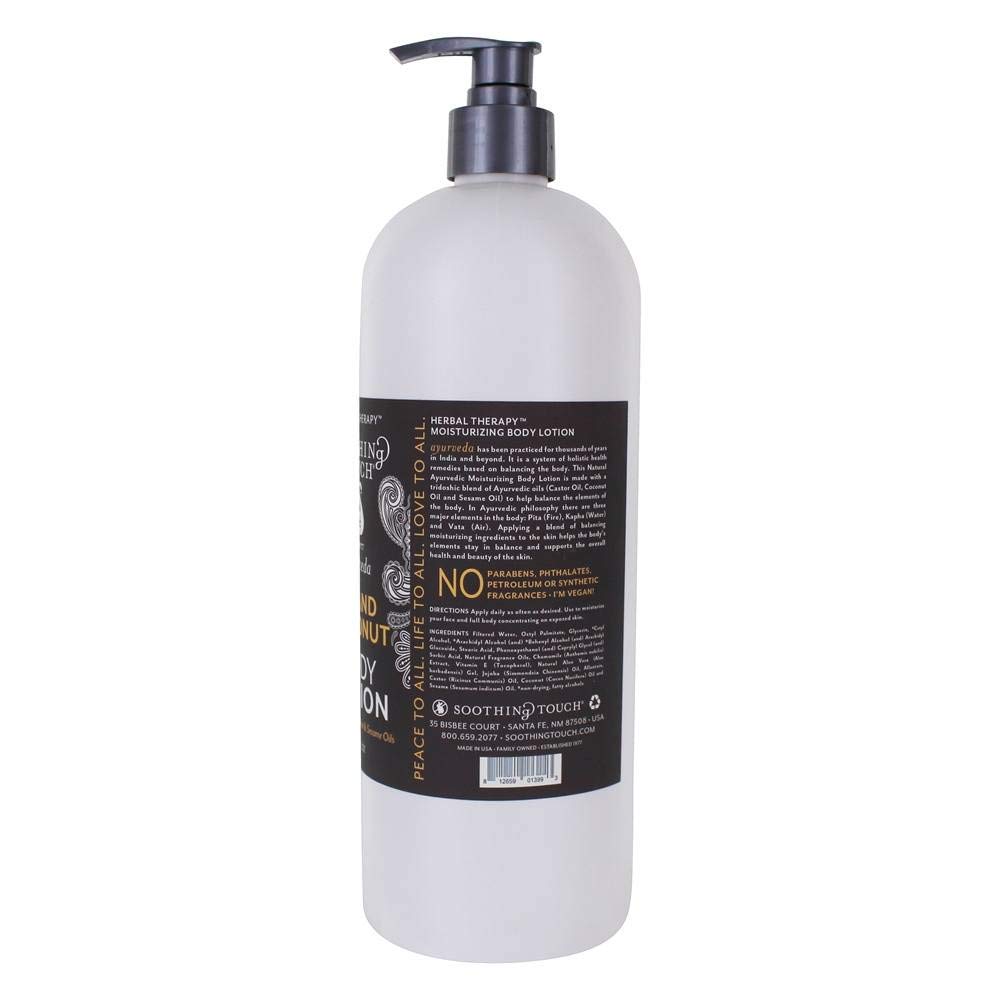 Soothing Touch Island Coconut Body Lotion - 32 oz Moisturizing & Hydrating Cream for Dry Skin | Perfect for Daily Use, After Shower & Spa Relaxation