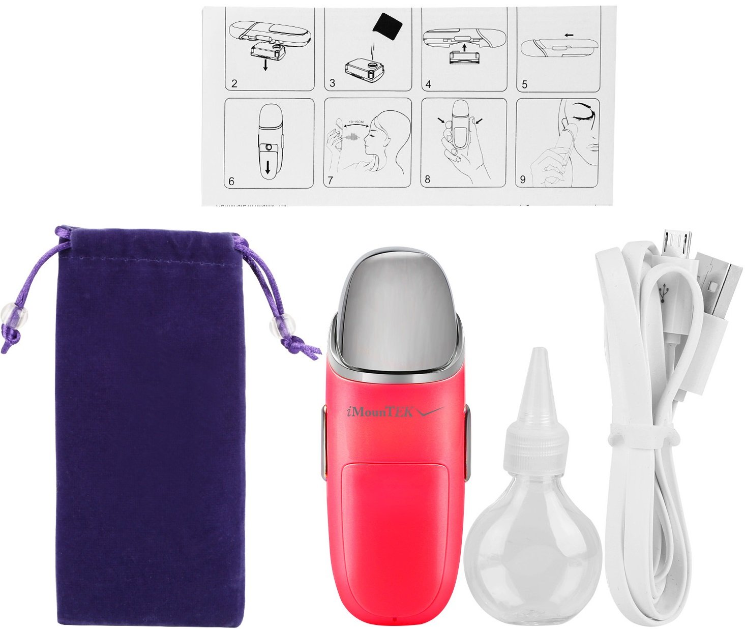 GPCT Massage Atomizer - Portable Handheld Massage Gun for Pain Relief & Muscle Recovery, Red - Perfect for Home, Gym, and Office Use