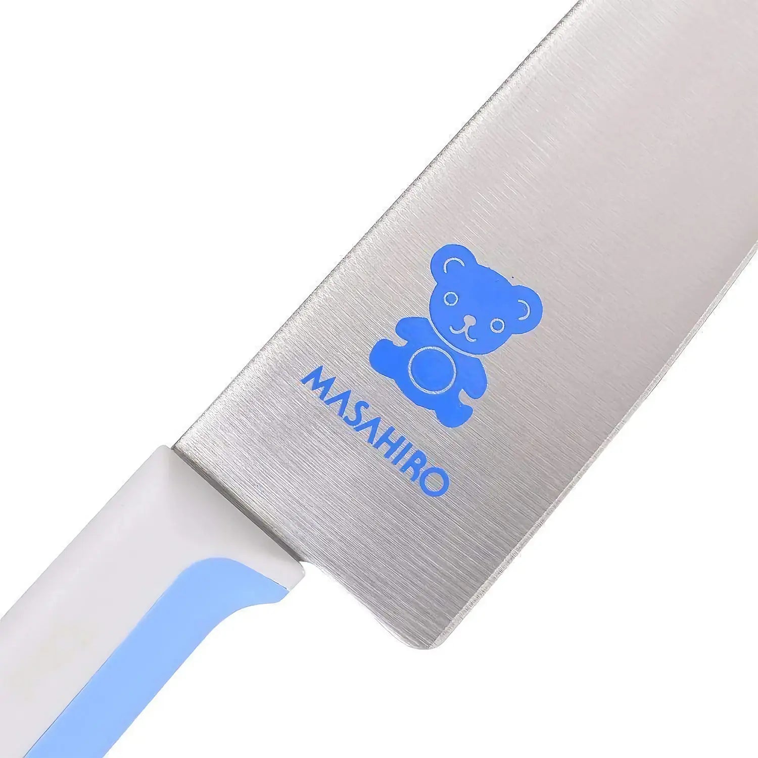Masahiro Stainless Steel Kids Safety Knife - Bear Shaped Design for Children's Cooking & Fruit Cutting - Perfect for Junior Chefs & Cooking Classes