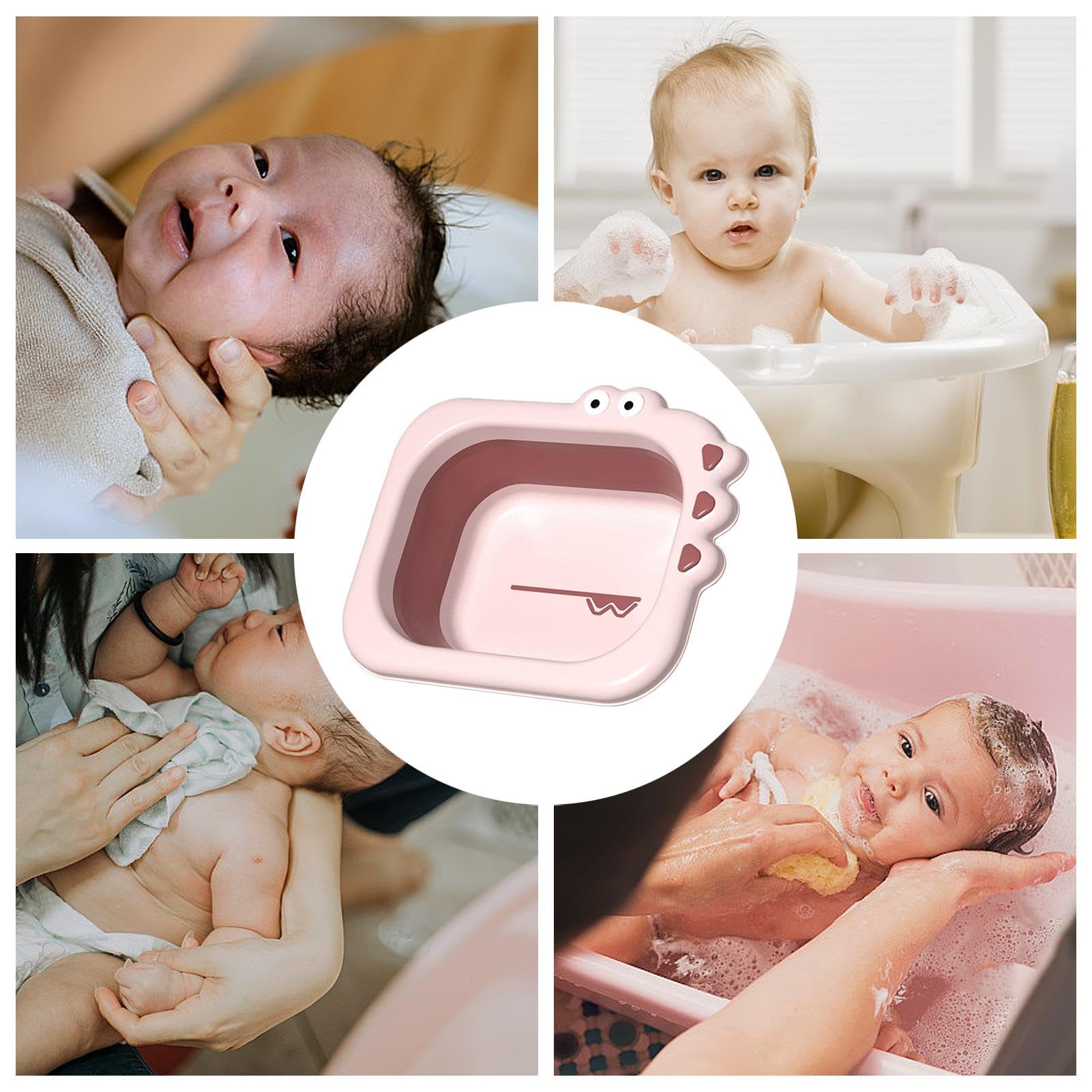 2.5L Foldable Wash Basin - Multi-Purpose Portable Sink for Face, Feet, Baby Bottles & Breast Pump Parts | Camping, Travel, Home & Outdoor Use