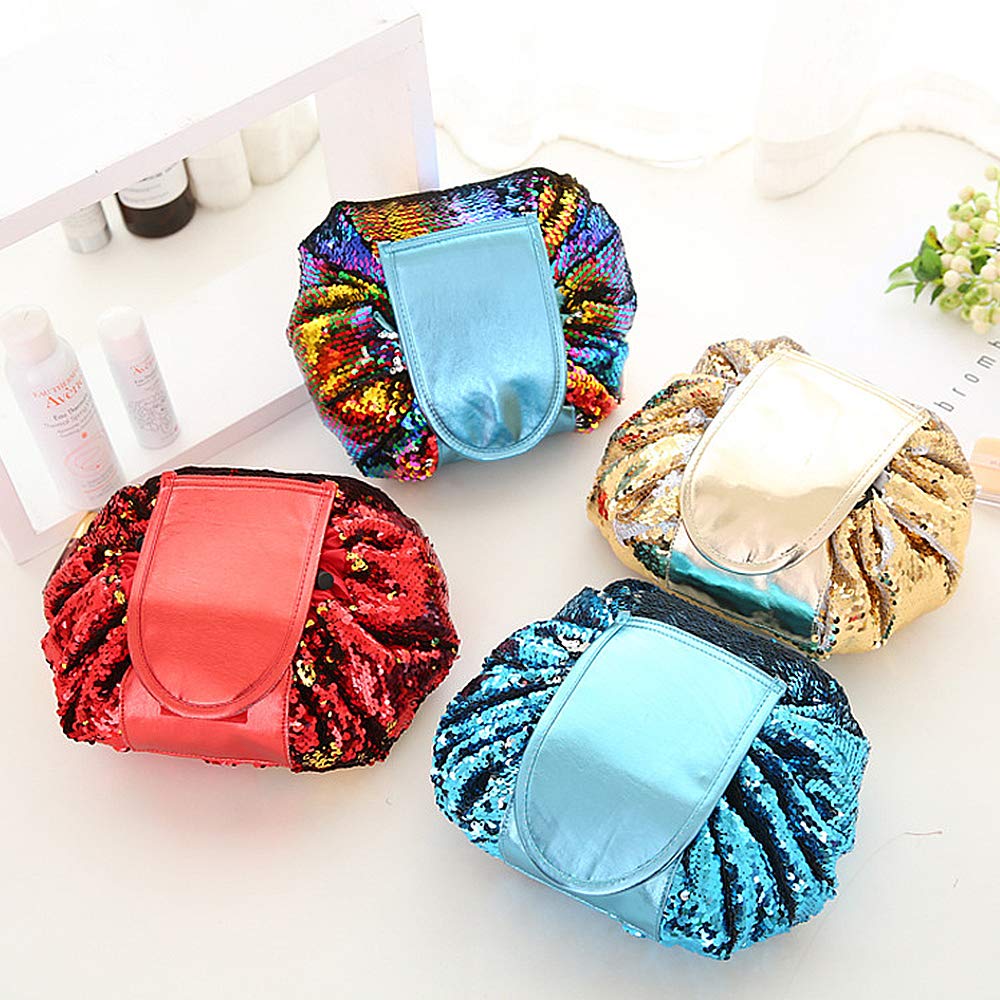 Waterproof Travel Cosmetic Bag - Large Capacity Makeup Organizer for Beauty Professionals, Portable Quick Pack for Travel, Gym & Daily Use