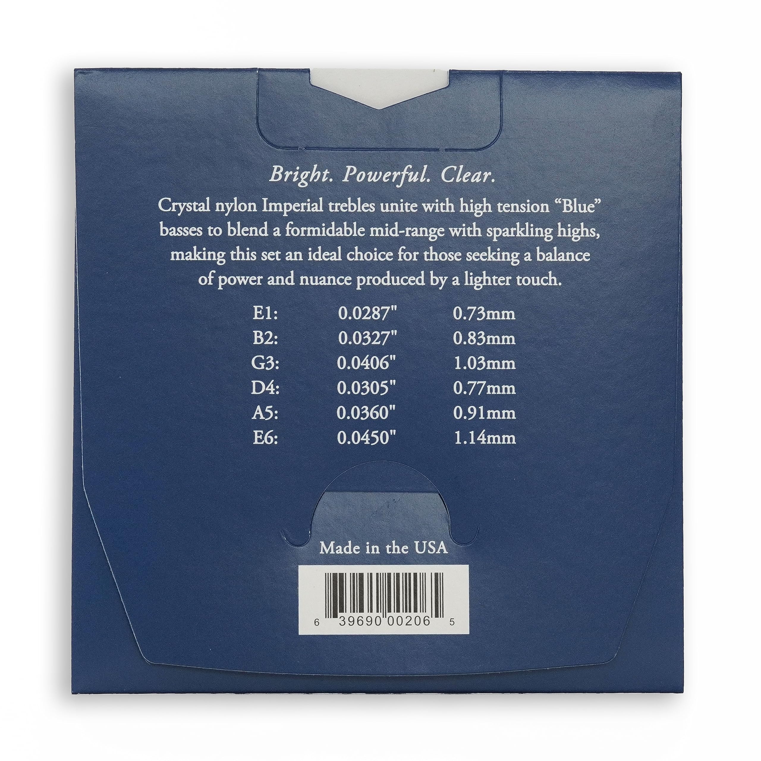 Augustine Imperial High Tension Crystal Nylon Guitar Strings - Premium Classical Guitar Strings Set for Professional Musicians | Perfect for Concerts, Recording Studios & Practice Sessions