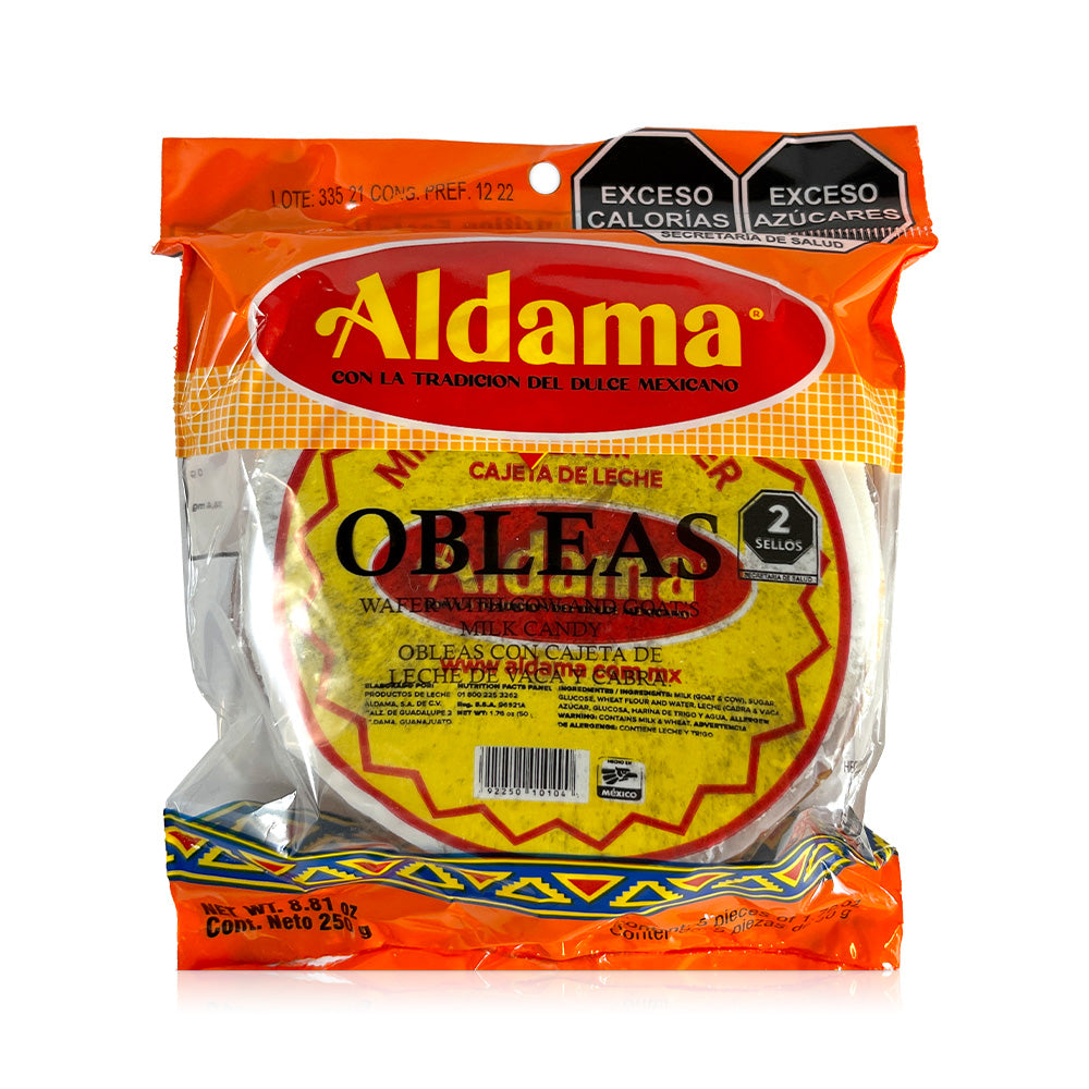 Aldama Medium Oblea Wafers | 5 Count Pack | Authentic Mexican Dessert for Parties, Snacking & Gift Giving