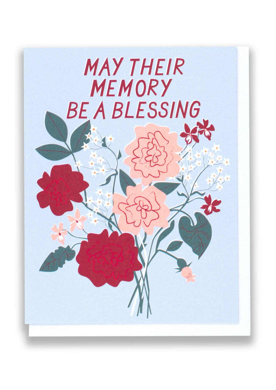 Sympathy Card for Loss of Loved Ones - May Their Memory Be a Blessing - Perfect for Condolences, Funerals & Memorials