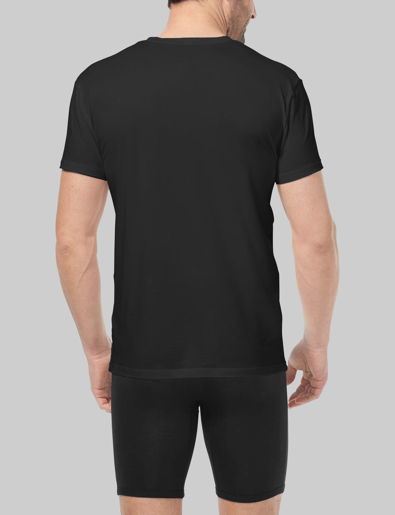 Second Skin Crew Neck Undershirt for Men - Ultra Soft Modern Fit (3 Pack) - Perfect for Layering, Workout & Everyday Comfort