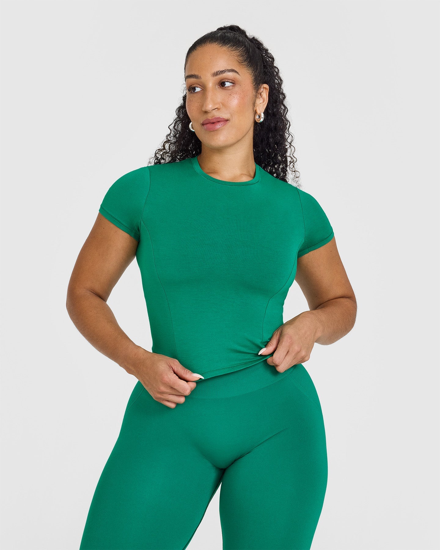Mellow™ Soft Mid Short Sleeve T-Shirt for Men & Women | Comfortable Cotton Casual Tee in Emerald Green | Perfect for Everyday Wear, Gym & Outdoor Activities
