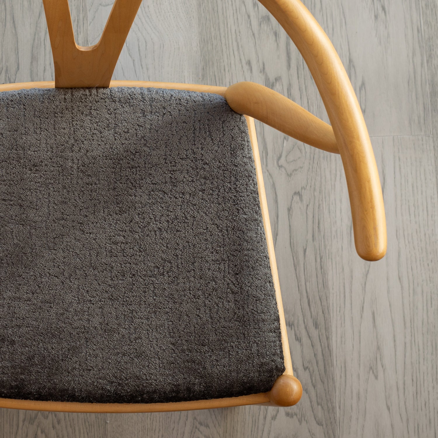 Premium Ginsberg Velvet Fabric in Pewter - Soft Luxury Upholstery Material for Sofas, Chairs & Home Decor Projects