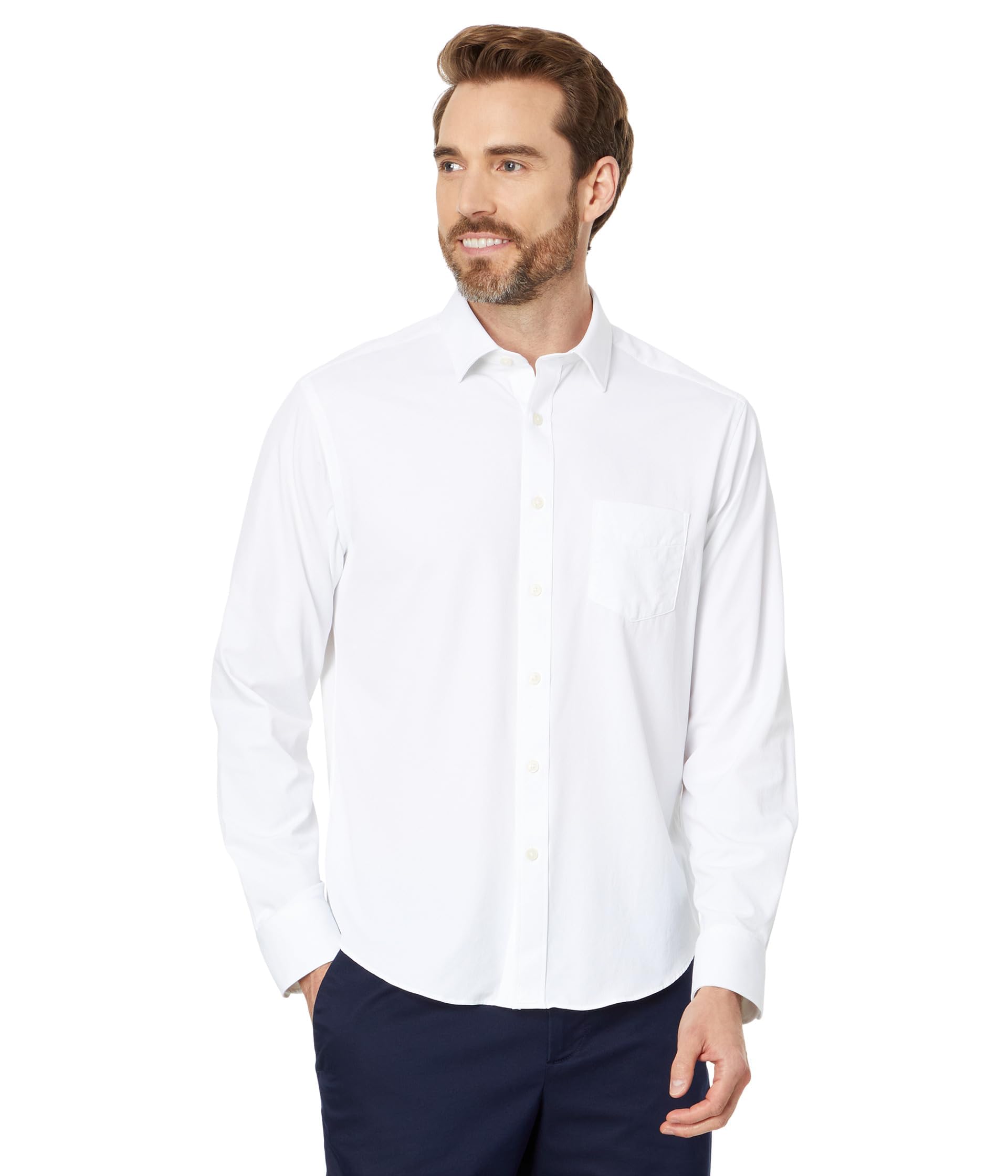 UNTUCKit Wrinkle-Free Performance Gironde Shirt for Men | Comfortable Stretch Dress Shirt | Perfect for Office, Business Casual & Travel