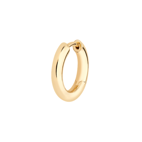 Gold Slate Huggie 12 Hoop Earrings - Single Piece Minimalist Huggie Hoops for Everyday Wear, Work & Special Occasions