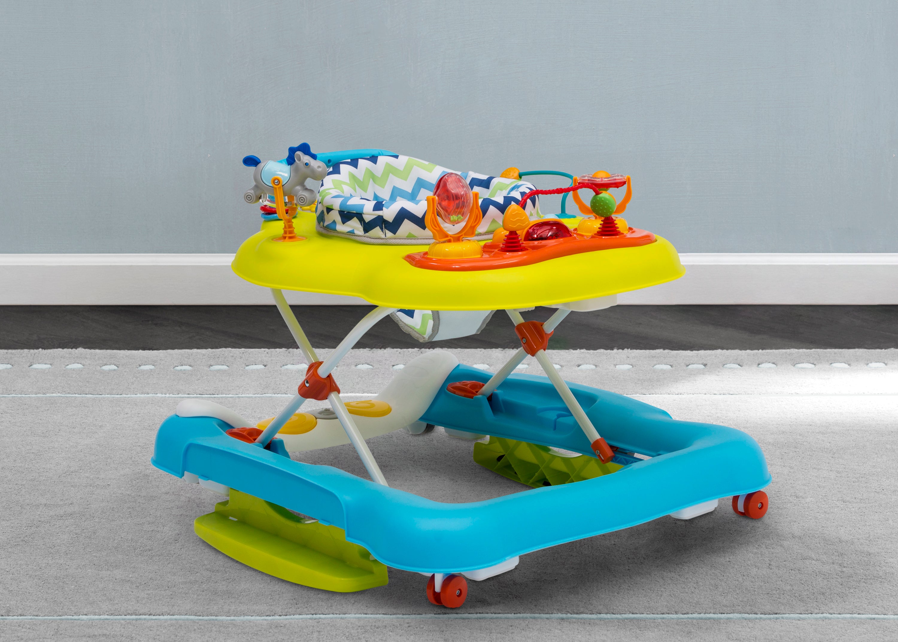 4 in 1 Discover & Play Musical Baby Walker - Interactive Learning Toy with Lights & Sounds for Toddlers 6-12 Months - Perfect for Early Development & First Steps