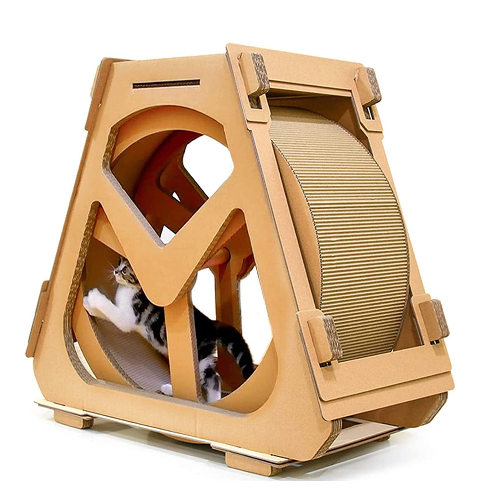 Premium Cat Exercise Wheel - Durable Pet Treadmill & Spinning Toy for Indoor Cats | Fun Climbing House & Fitness Equipment for Active Felines | Perfect for Small Apartments & Pet Playrooms