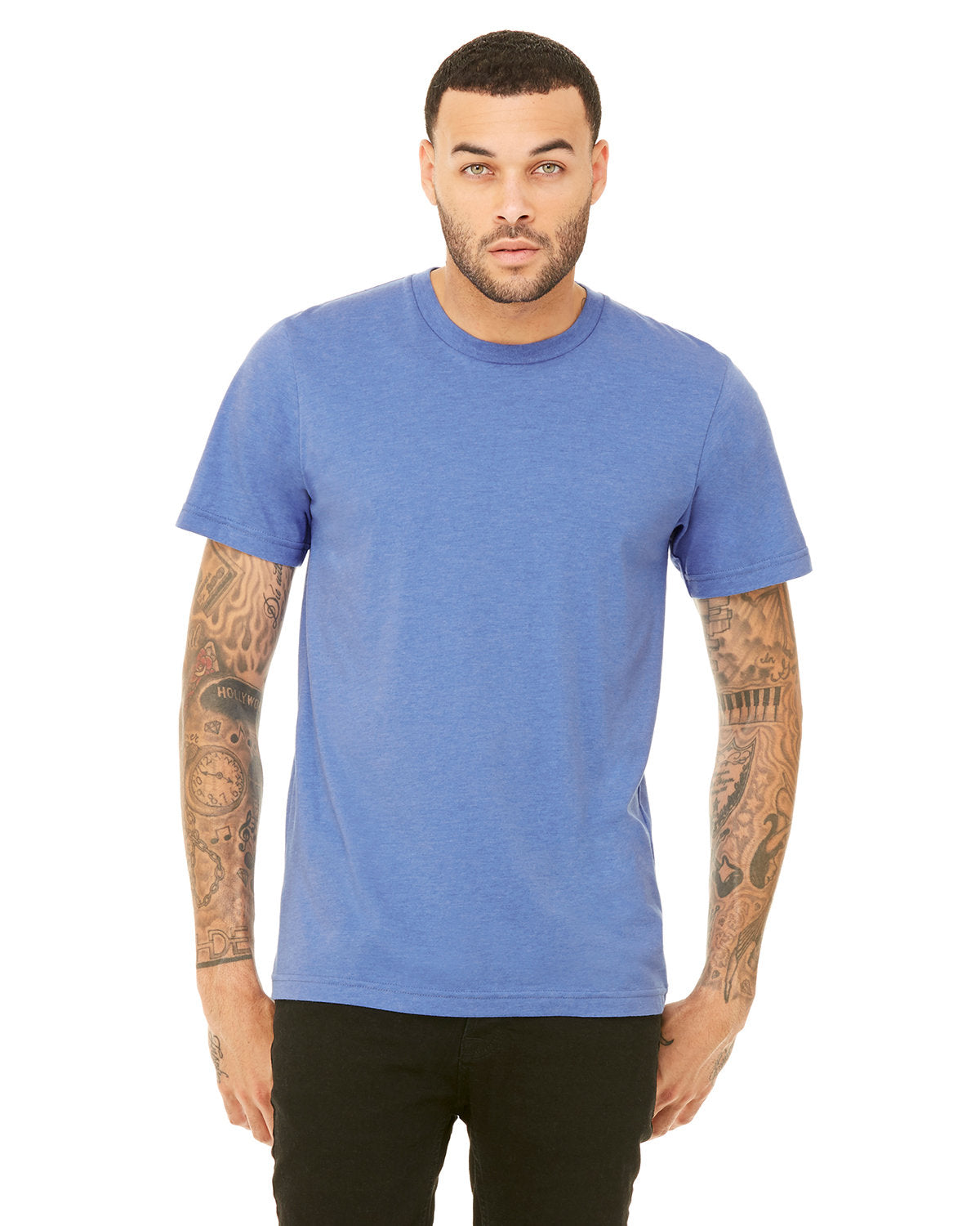 Bella + Canvas 3001CVC Unisex Heather CVC Crew Neck T-Shirt - Soft Cotton Blend Tee for Men & Women - Perfect for Casual Wear, Screen Printing & Everyday Outfits