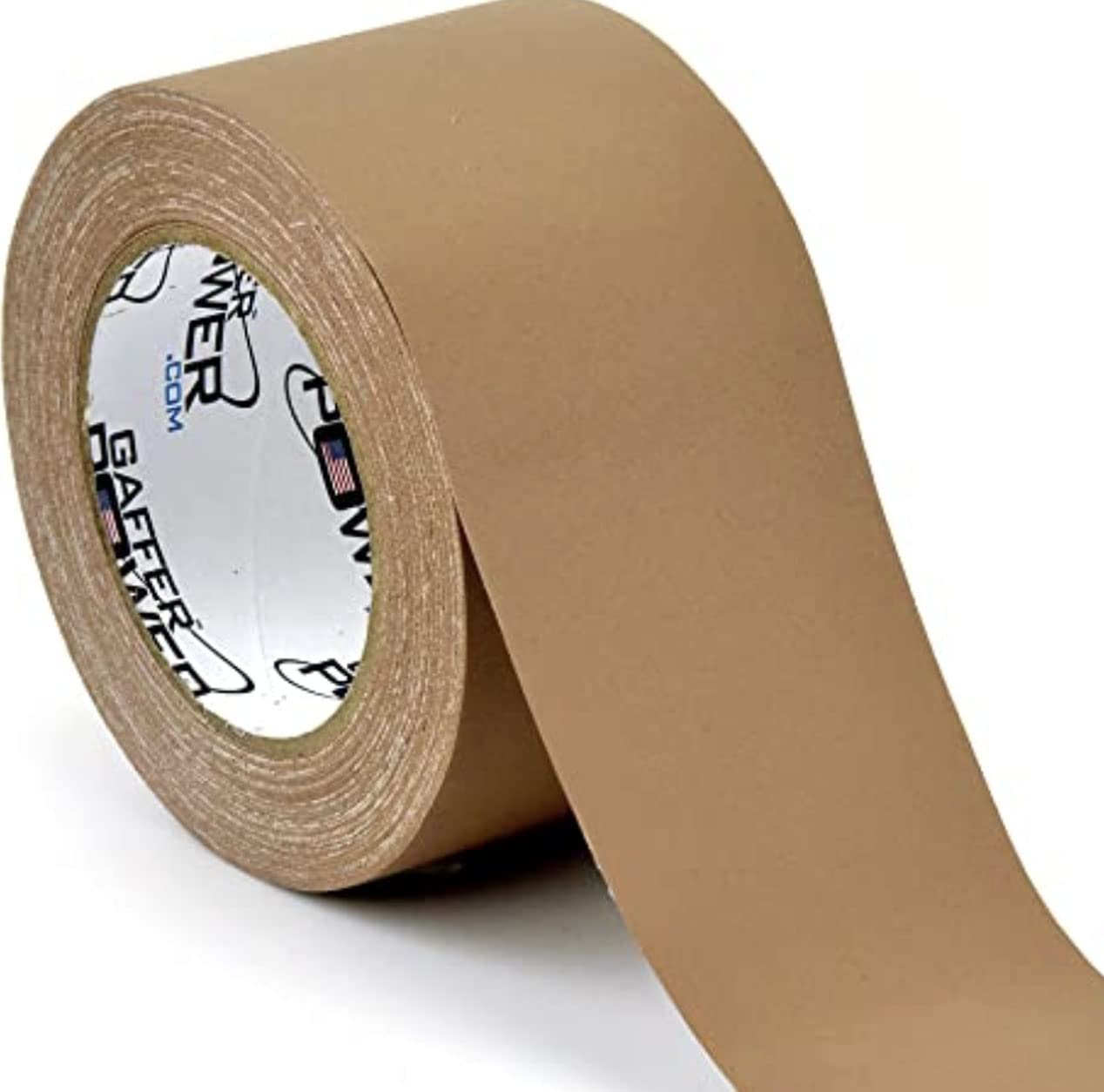 Gaffer Power Professional Heavy Duty Gaffers Tape - 3 Inch x 30 Yards, Tan - Non-Reflective Multipurpose Tape Made in USA | Ideal for Stage Lighting, Photography, Theater & DIY Projects