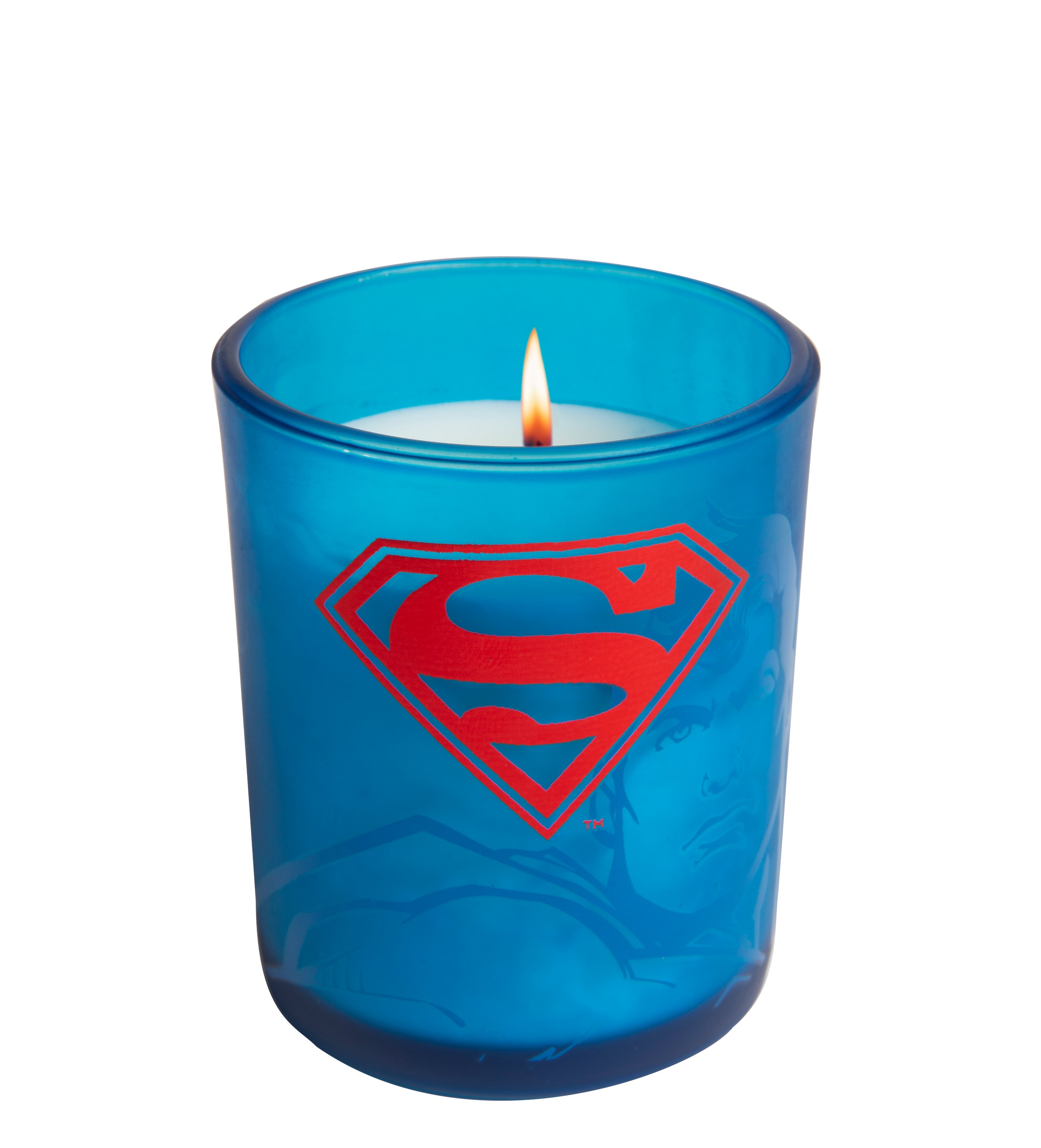 DC Comics Superman Glass Votive Candle Holder - Collectible Superhero Home Decor for Parties, Weddings & Holidays - Perfect for Gifts & Superhero Fans