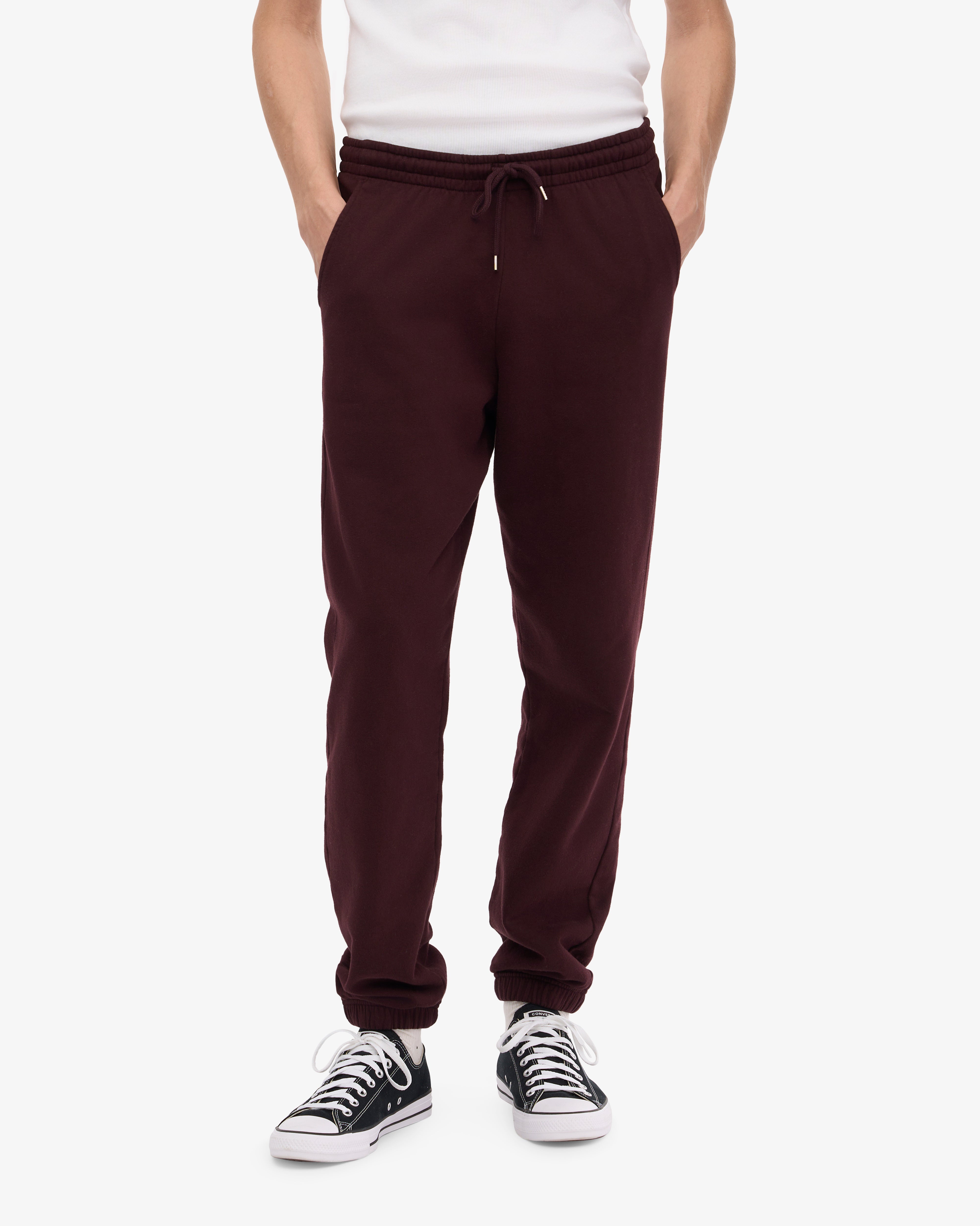 Organic Cotton Sweatpants for Women - Soft & Comfortable Oxblood Red Joggers - Perfect for Yoga, Lounge & Casual Wear