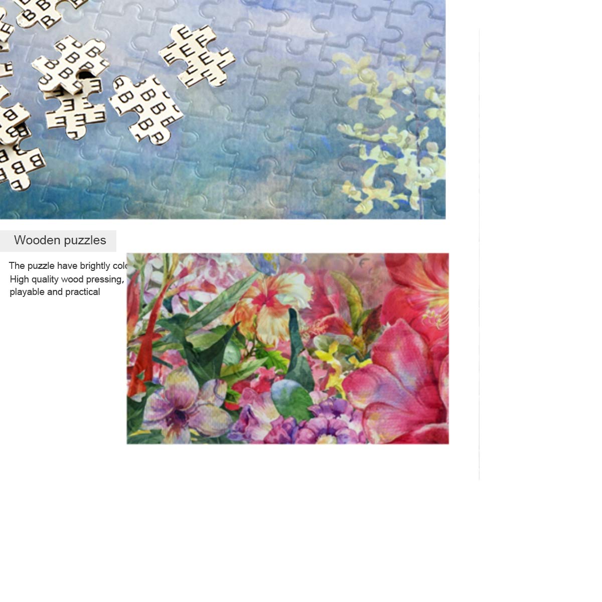 ALAZA 500-Piece Jigsaw Puzzle for Adults - Floral Landscape Art Painting, Buffalo Games | Perfect for Home Decor, Relaxation & Family Game Night