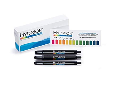 Hydrion pH Test Pencils 0-13 (Pack of 3) for Surface Testing