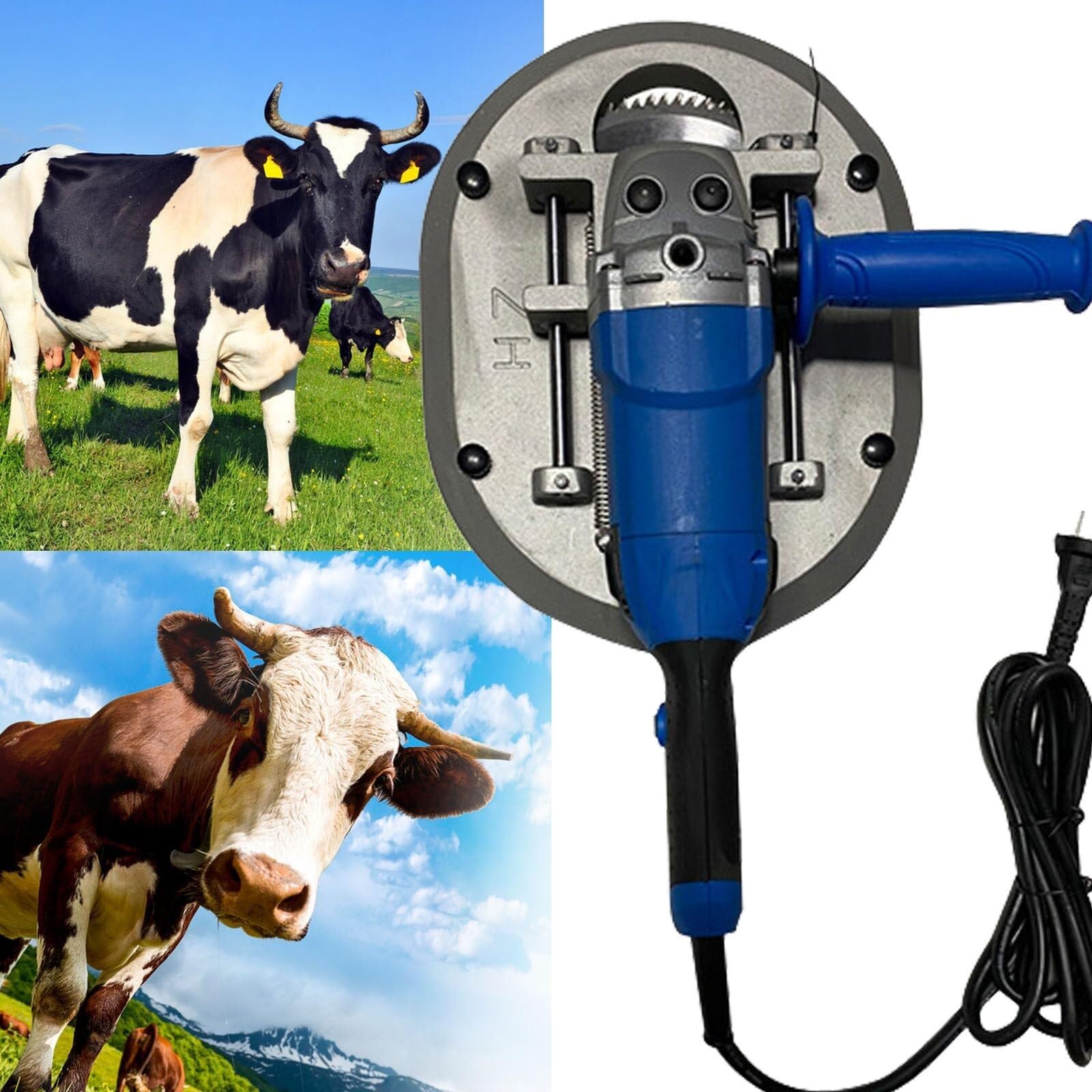 Electric Cattle Dehorner 110V/220V 1900W - Professional Livestock Dehorning Tool for Goats, Sheep & Cattle - Safe & Efficient Horn Removal for Farm & Ranch Use