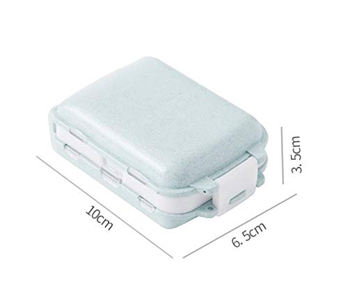 7-Day Weekly Pill Organizer with 8 Compartments - Mini Portable Medicine Box for Travel, Health Care & Daily Medication (Beige) | Perfect for Home, Office & On-the-Go Use