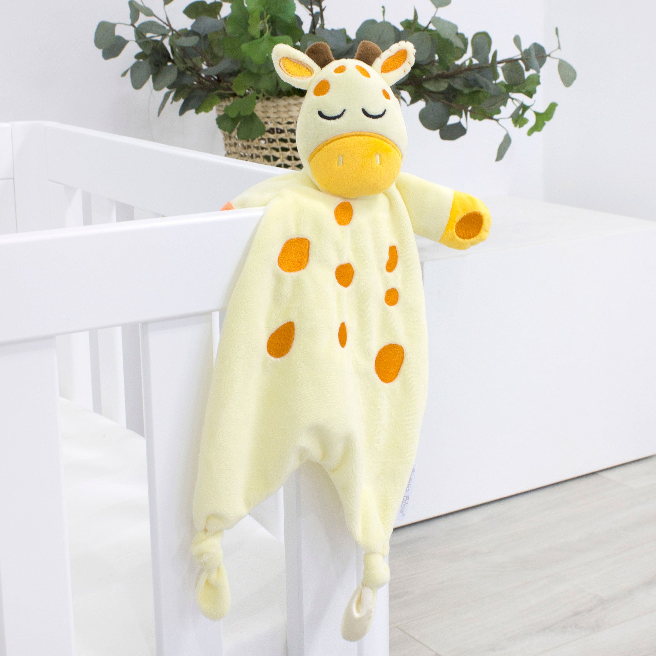 2-Pack Soft Plush Comforter Toys for Babies - Soothing Security Blanket for Sleep, Travel & Nursery Decor | Cute Stuffed Animal Lovey for Toddlers & Infants