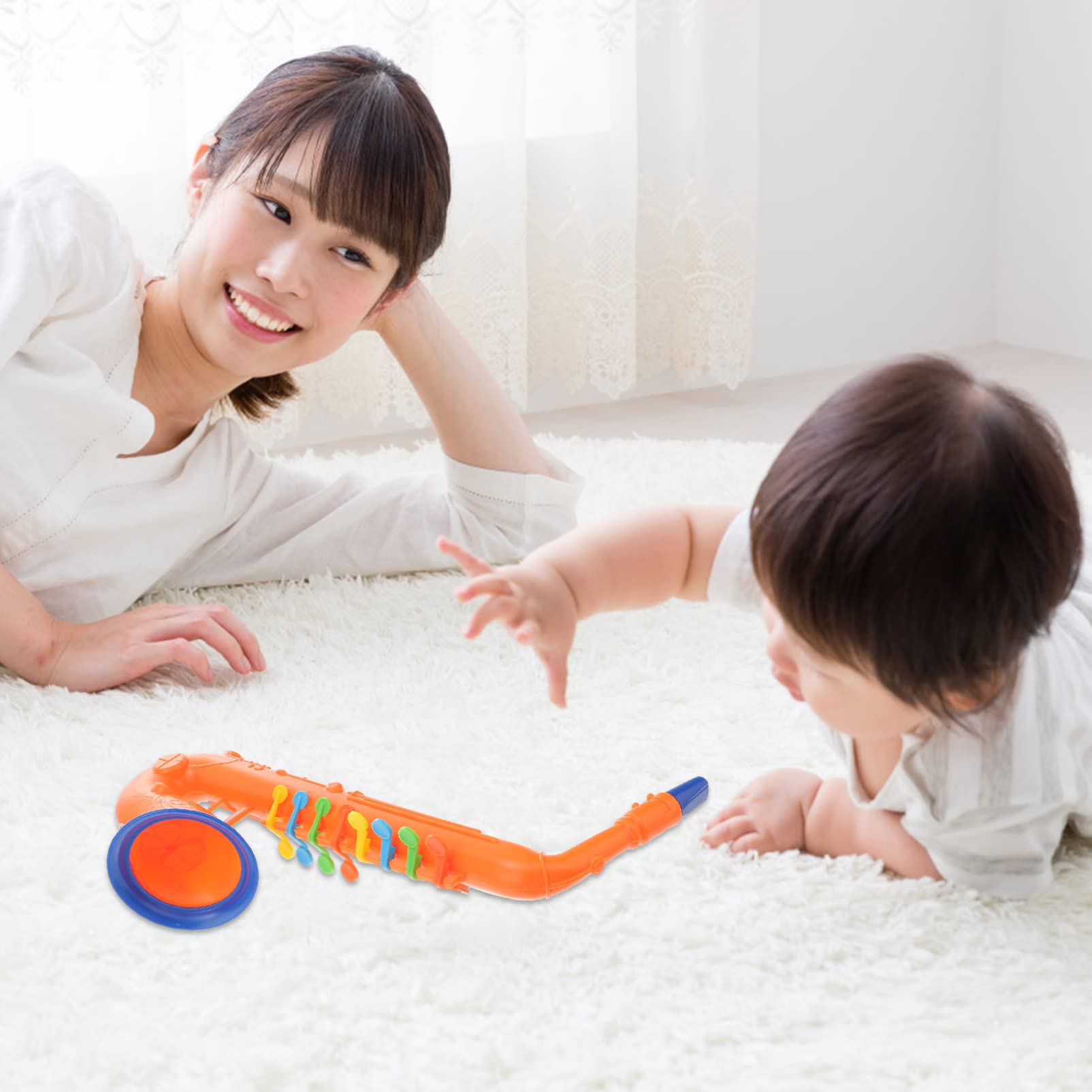 Toyvian Kids Musical Instruments - Electronic Toy Saxophone & Clarinet for Children | Early Education Learning Toy, Performance Prop | Random Colors | Perfect for Birthday Gifts, Classroom Activities & Pretend Play