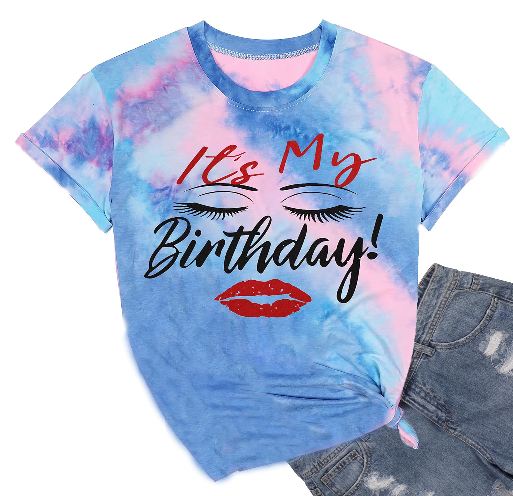 My Birthday T-Shirt for Women - Funny Graphic Tee with Short Sleeves - Perfect for Birthday Parties & Celebrations