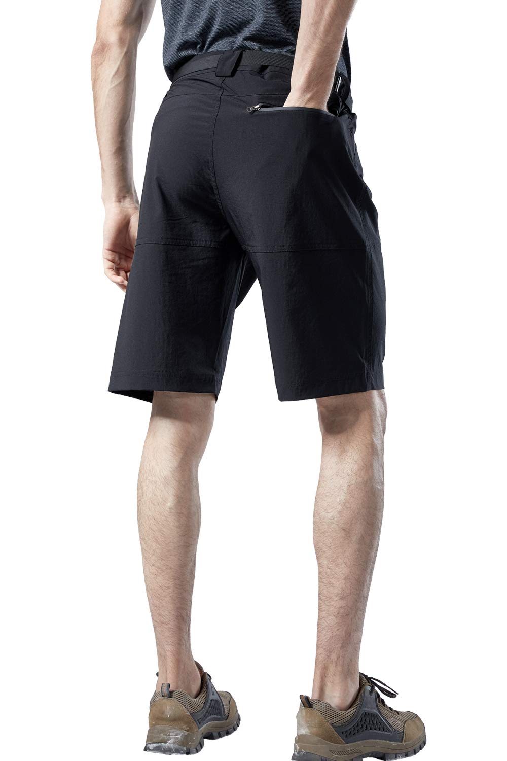 Men's Quick-Dry Elastic Shorts - Water Resistant, Durable & Plus Size - Perfect for Running, Gym, Hiking & Outdoor Activities