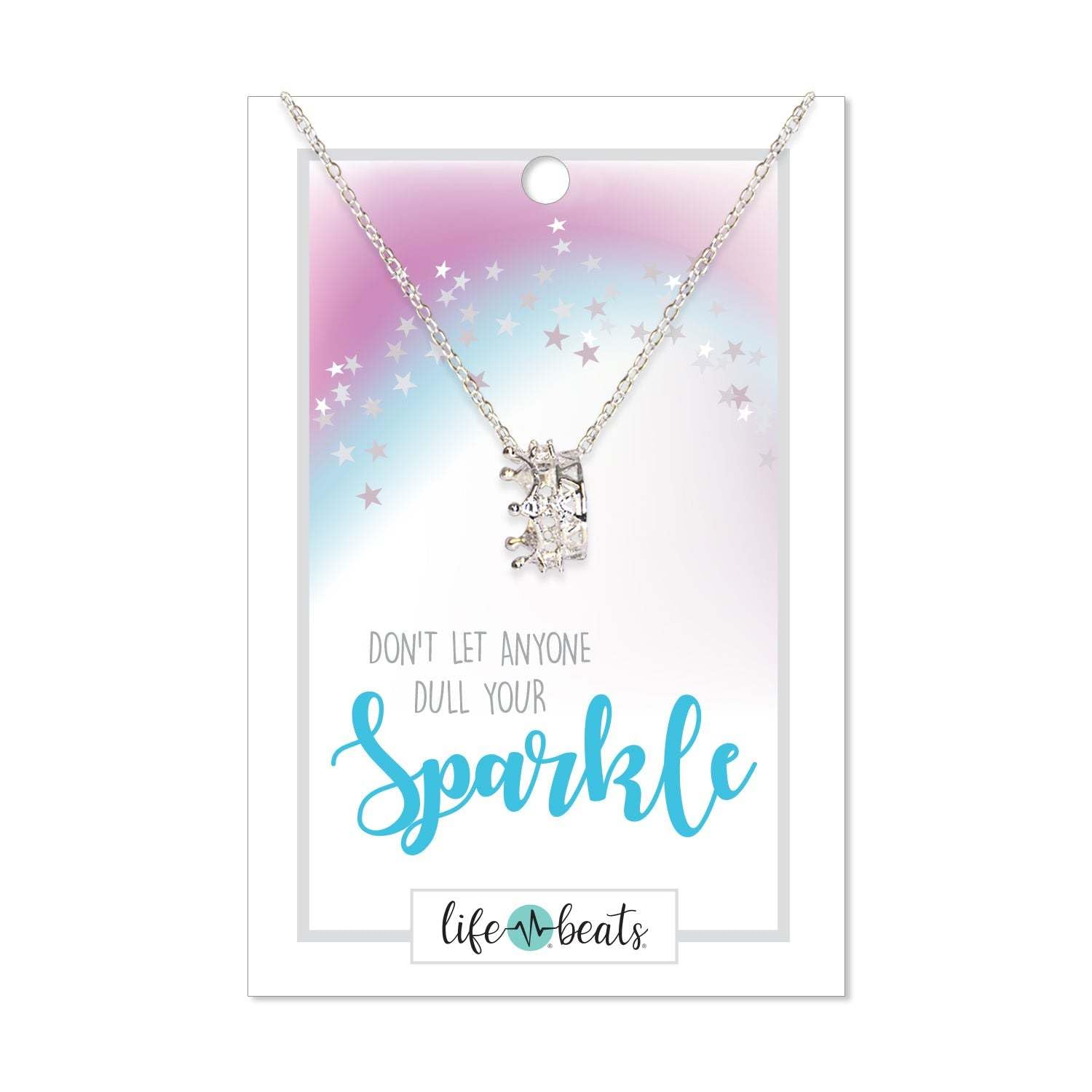 Sparkle Crown Necklace for Women - Elegant Princess Jewelry Gift for Birthday, Anniversary & Valentine's Day - Perfect for Parties, Weddings & Special Occasions