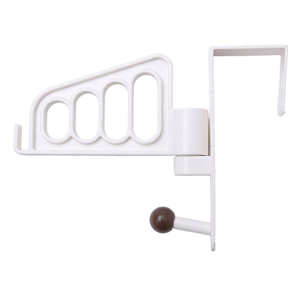 DOITOOL 1-Pack Heavy Duty Over Door Hooks for Hats, Coats & Clothes - White Space Saving Wall Mounted Organizer for Bedroom, Closet & Entryway Storage