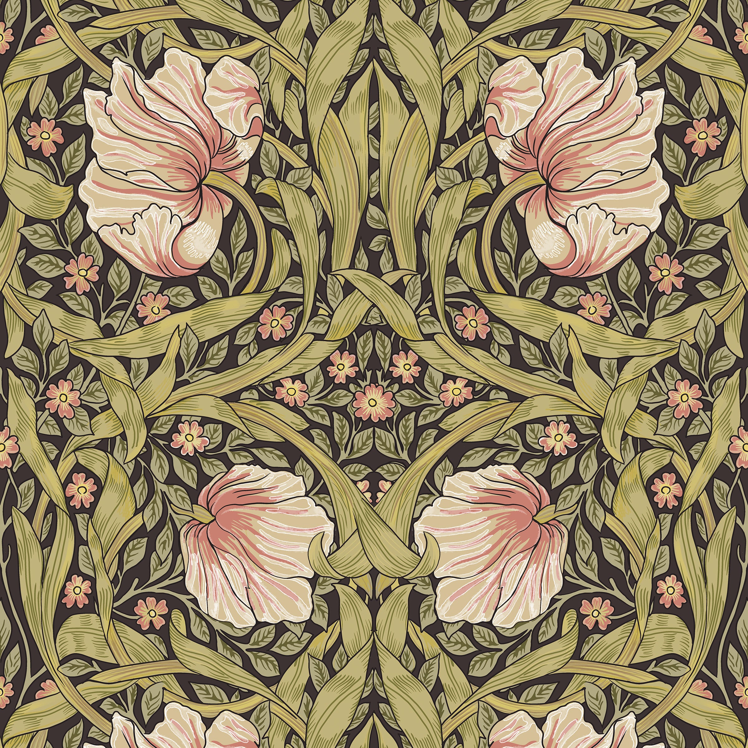 Pimpernel Glow Wallpaper - Self-Adhesive Peel & Stick Wallpaper for Bedroom, Living Room, and Office Decor - Easy to Install Removable Wallpaper for Home Renovation
