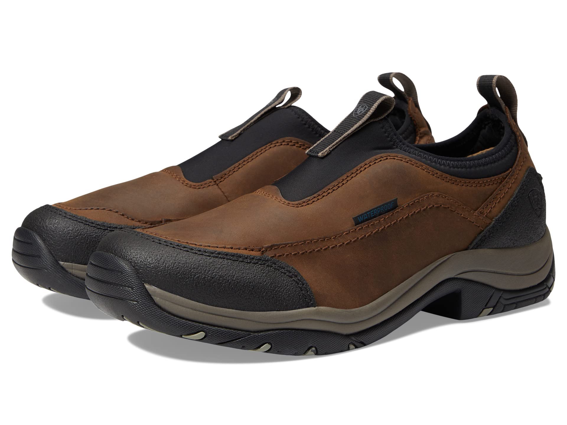 Ariat Men's Terrain Ease Waterproof Hiking Boots - Lightweight & Durable Outdoor Shoes for Hiking, Camping & Work - All-Weather Comfort & Support