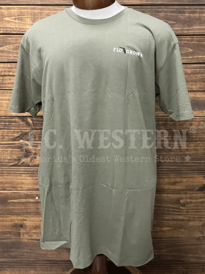 FloGrown FGM 1819 Men's Late Night Snack T-Shirt - Olive Green Casual Tee for Lounge Wear & Street Fashion