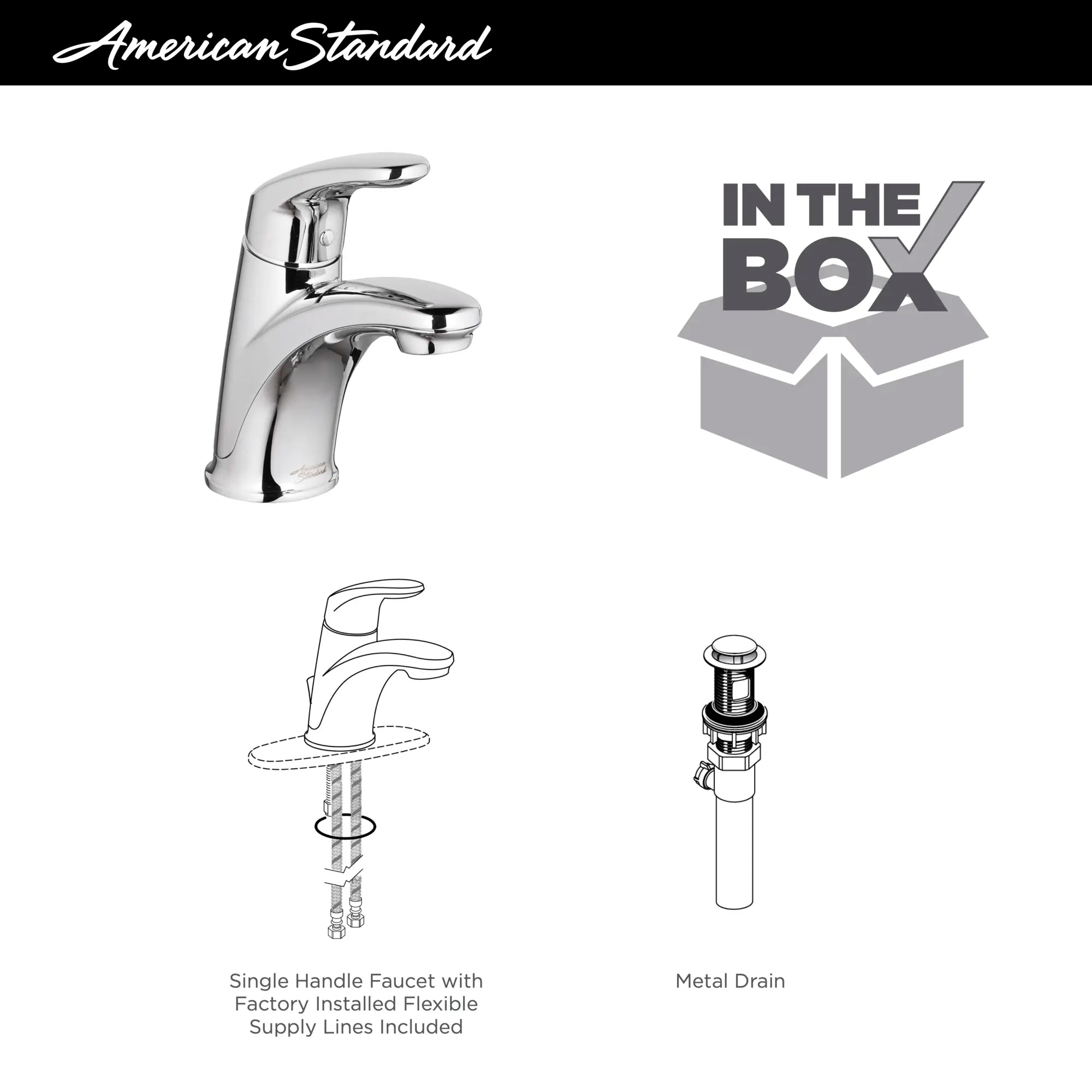 Colony PRO Single Hole Single Handle Bathroom Faucet - 1.2 GPM Water-Saving Design with Lever Handle - Perfect for Small Bathrooms & Powder Rooms