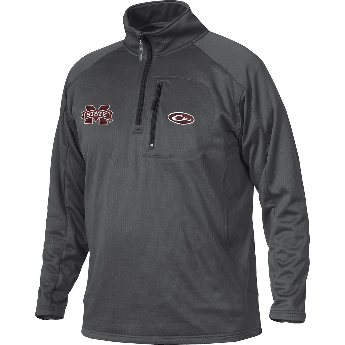 Mississippi State Bulldogs Breathelite 1/4 Zip Pullover - Lightweight Performance Fleece Jacket for Men & Women - Perfect for Game Day, Tailgating & Outdoor Activities