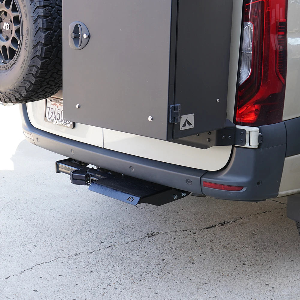 Agile Offroad StepAny Rear Step for 2007-2023 Mercedes Sprinter Van - Heavy Duty Running Board for Easy Access & Loading - Perfect for Camping, Offroad Adventures & Work Vans