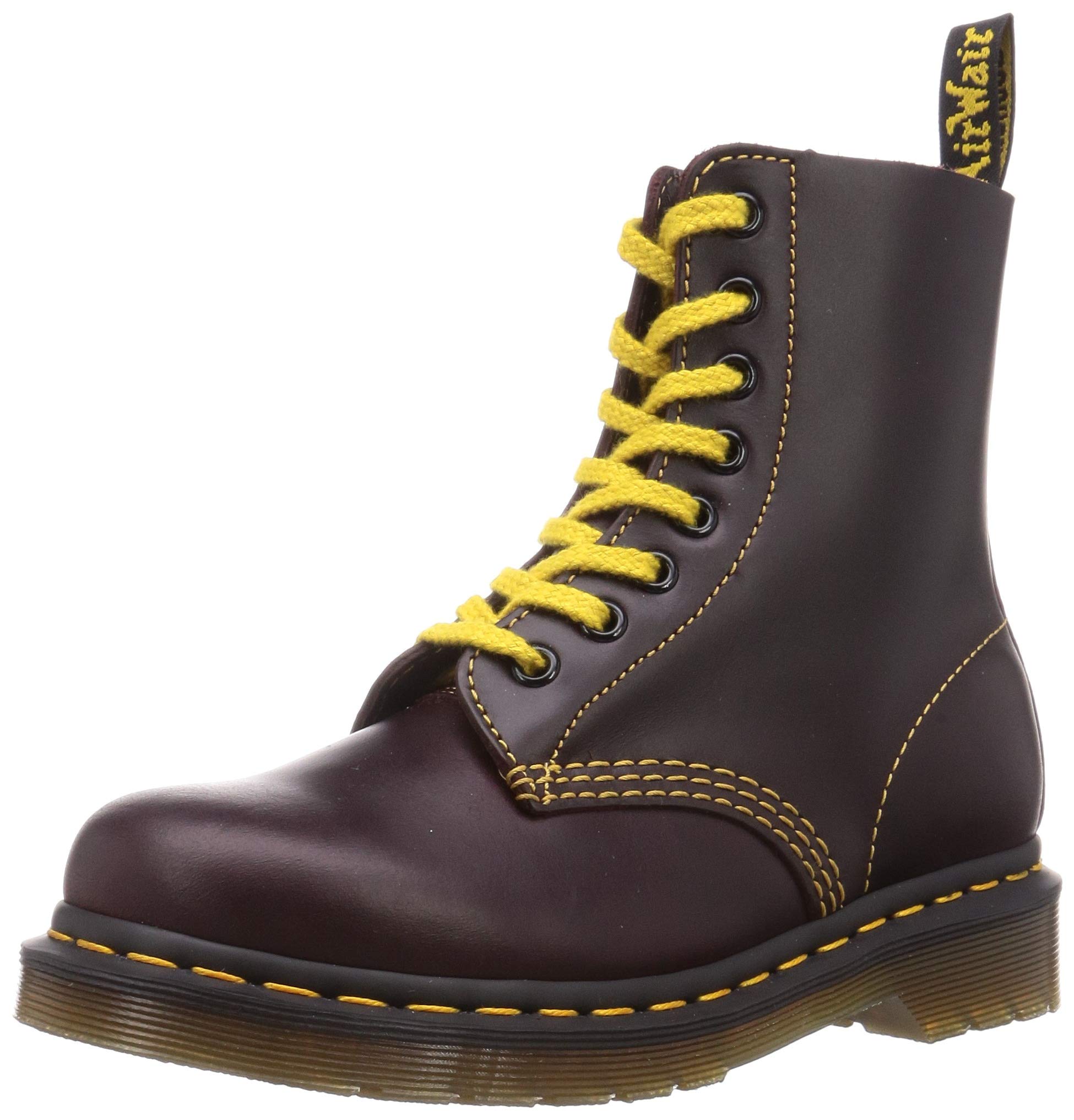 Dr. Martens Women's 1460 Pascal Atlas Fashion Boots - Classic 8-Eye Lace-Up Leather Ankle Boots for Everyday Wear, Street Style & Punk Fashion