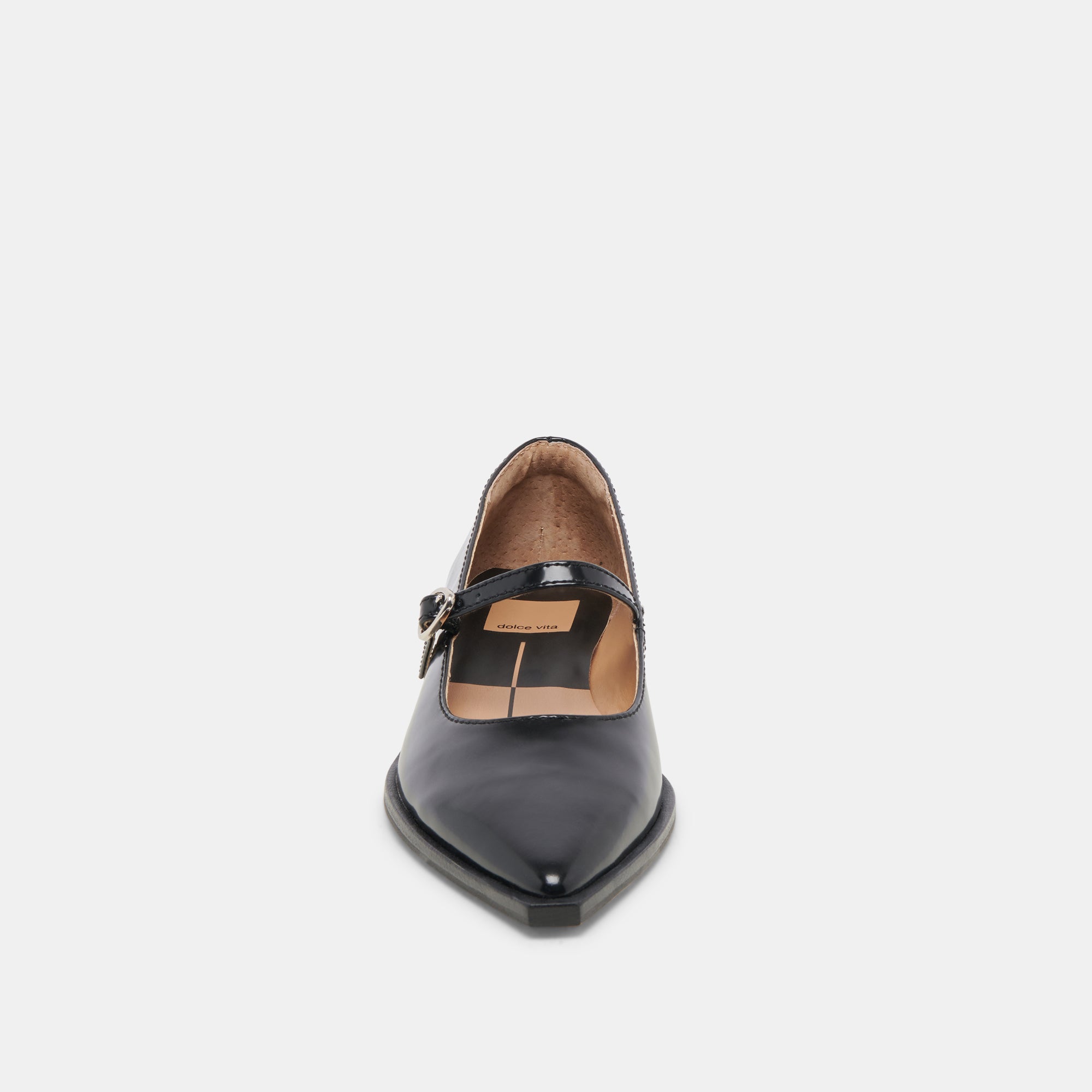 LARGO FLATS MIDNIGHT PATENT LEATHER WOMEN'S SHOES - Elegant & Comfortable Dress Flats for Work, Office, and Formal Occasions
