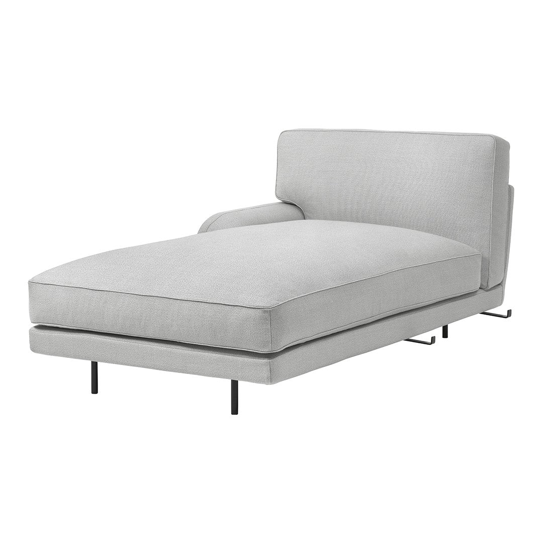 Flaneur Chaise Lounge with Armrest - Modern Accent Chair for Living Room, Bedroom, or Patio - Perfect for Relaxing, Reading, and Lounging
